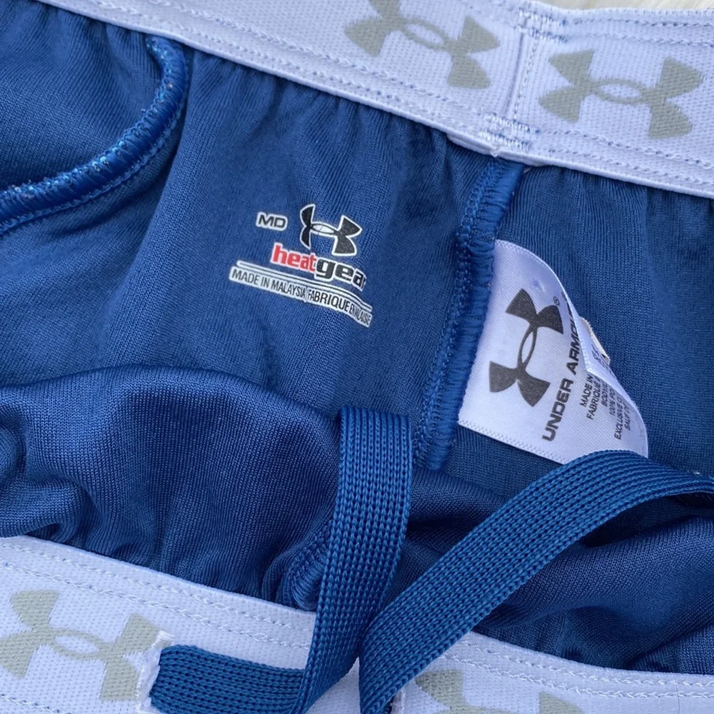 Under Armour heat gear blue workout shorts - Picture 2 of 4